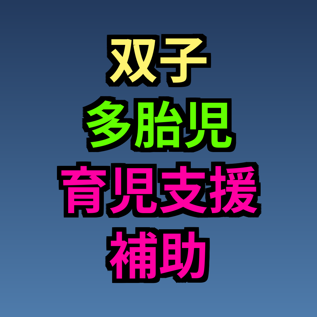 双子 多胎児 育児支援 補助