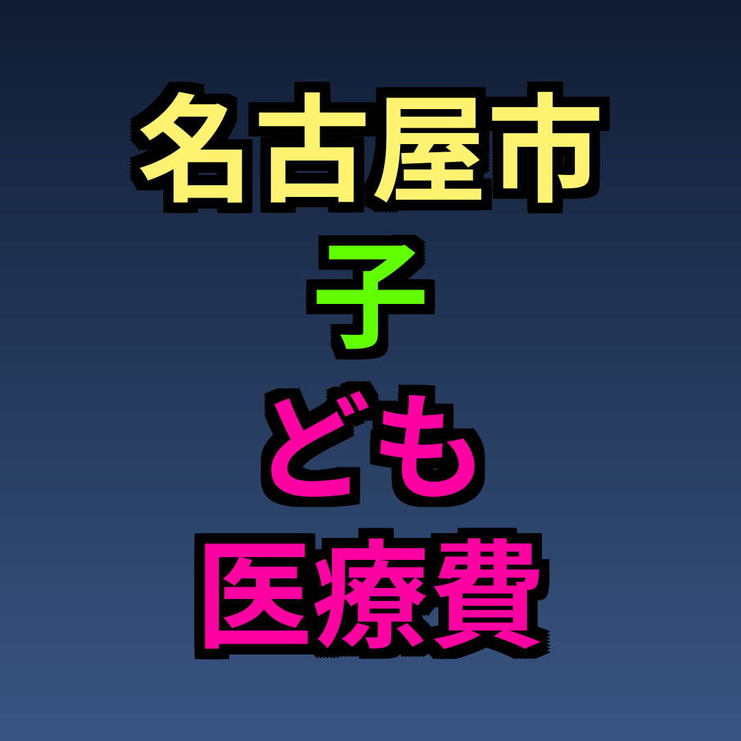 名古屋市 子ども医療費
